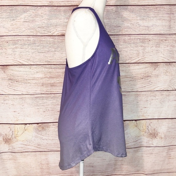 Disney The Little Mermaid Purple Ombre Ariel 89 Active Tank Top Size S - Picture 3 of 8